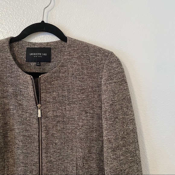 Lafayette 148 Brown Jacket 6 - Picture 2 of 10
